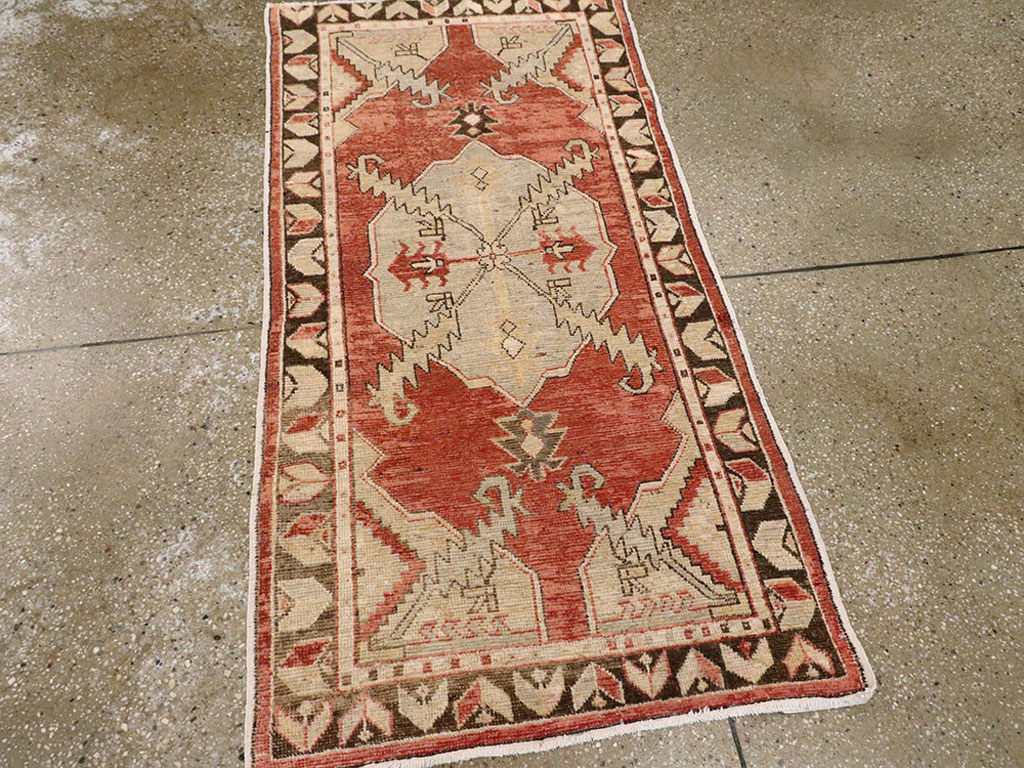 Vintage Turkish Oushak Rug, No.16037 - Gsblank