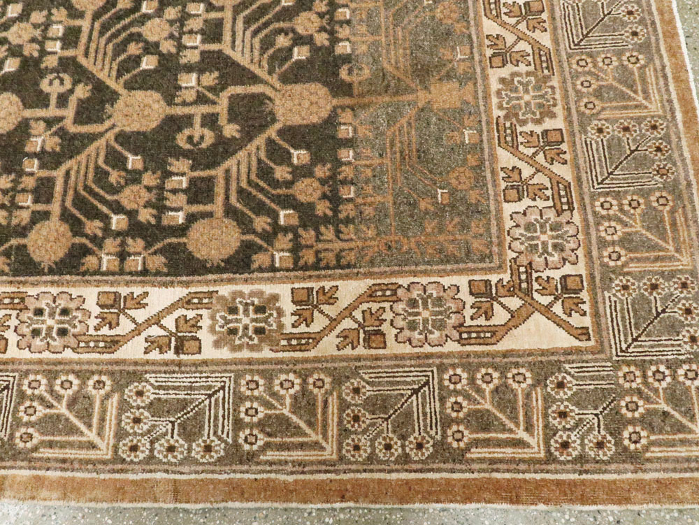 Antique East Turkestan Khotan Carpet, No.16049 - Gsblank