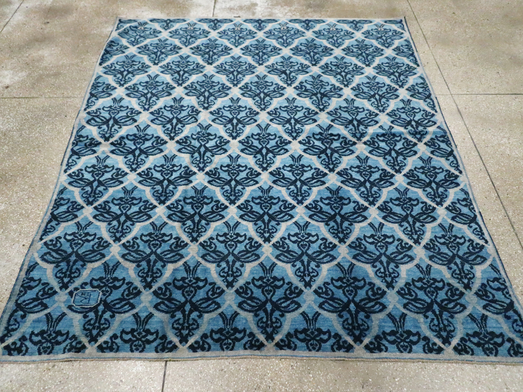 Vintage Persian Modernist Malayer Carpet, No.16082 - Gsblank