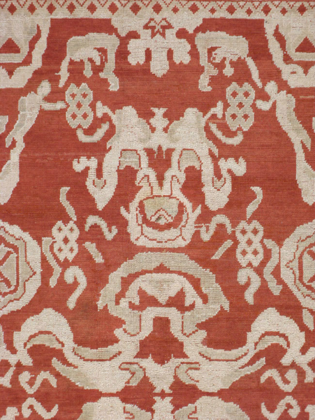 Antique Turkish Oushak Carpet, No.16084 - Gsblank