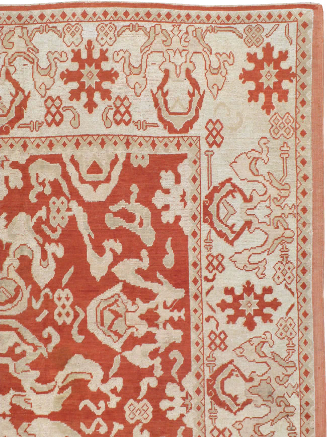 Antique Turkish Oushak Carpet, No.16084 - Gsblank