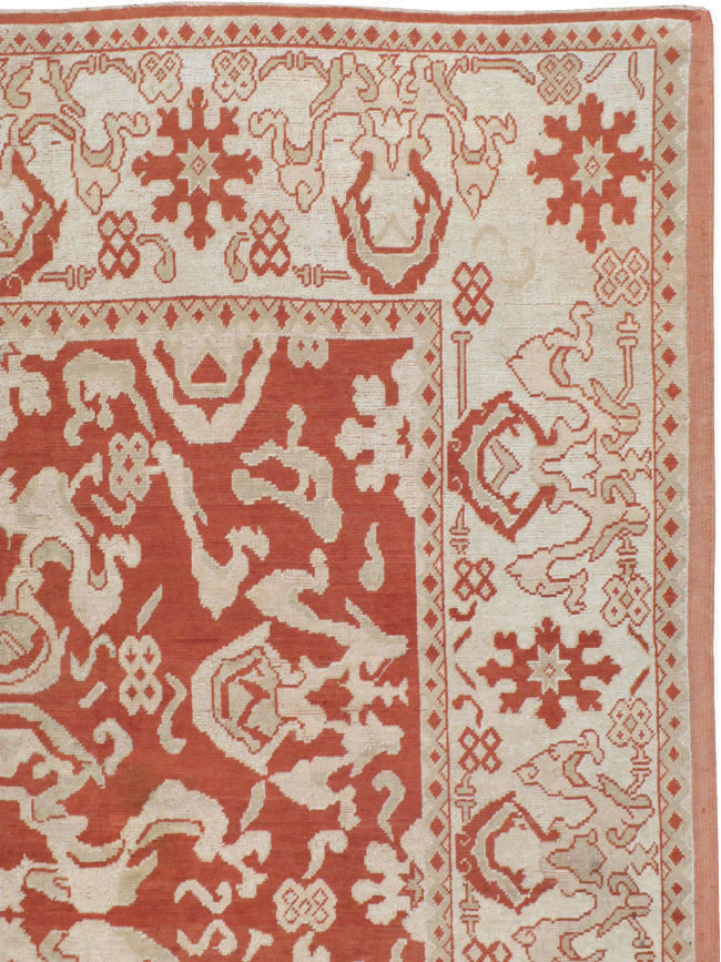 Antique Turkish Oushak Carpet, No.16084 - Gsblank