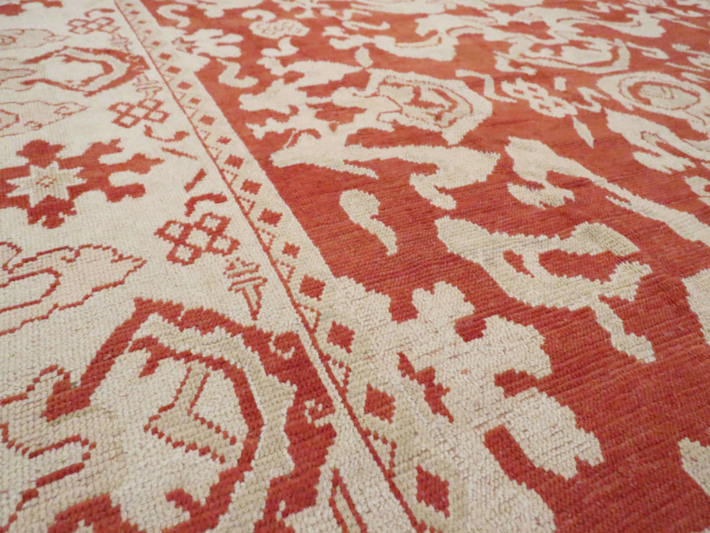 Antique Turkish Oushak Carpet, No.16084 - Gsblank