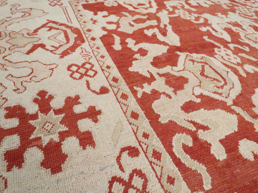 Antique Turkish Oushak Carpet, No.16084 - Gsblank