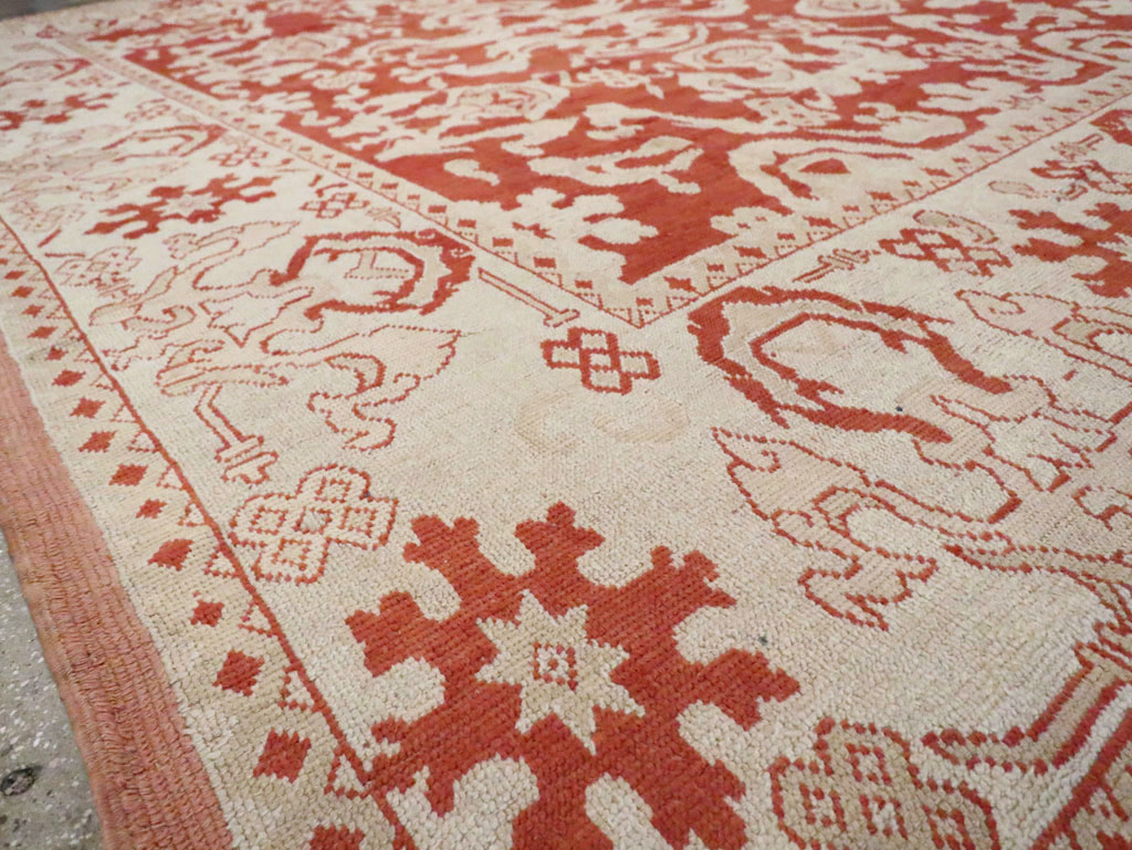 Antique Turkish Oushak Carpet, No.16084 - Gsblank