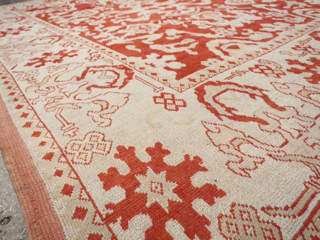 Antique Turkish Oushak Carpet, No.16084 - Gsblank