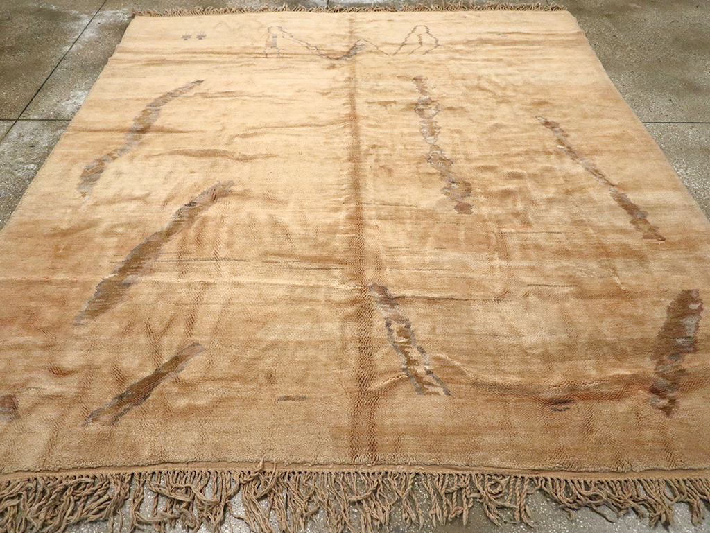 Modern Moroccan Square Carpet, No.16092 - Gsblank