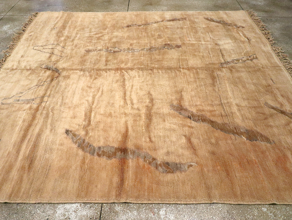 Modern Moroccan Square Carpet, No.16092 - Gsblank