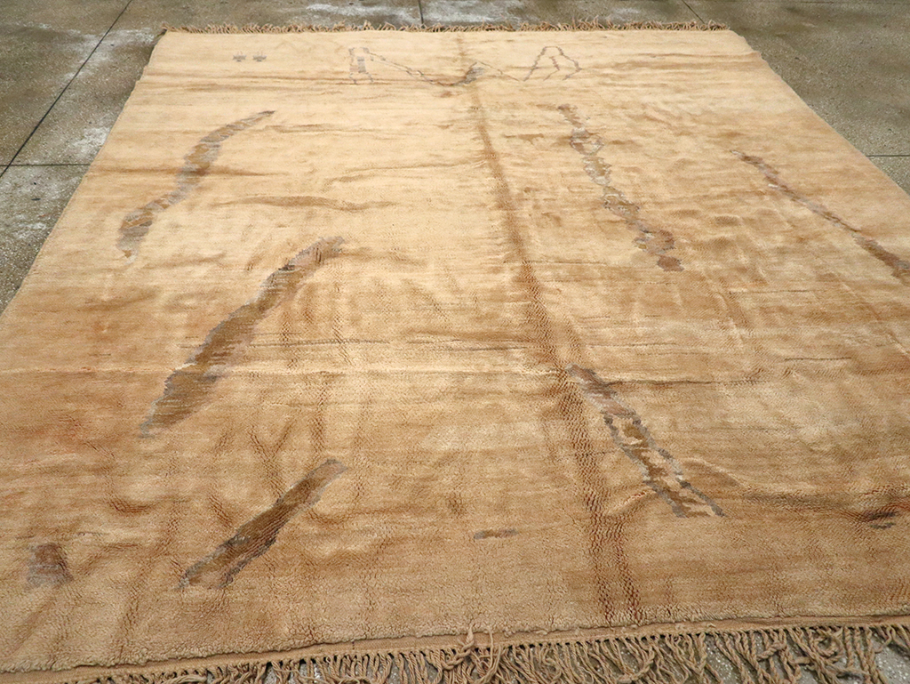 Modern Moroccan Square Carpet, No.16092 - Gsblank