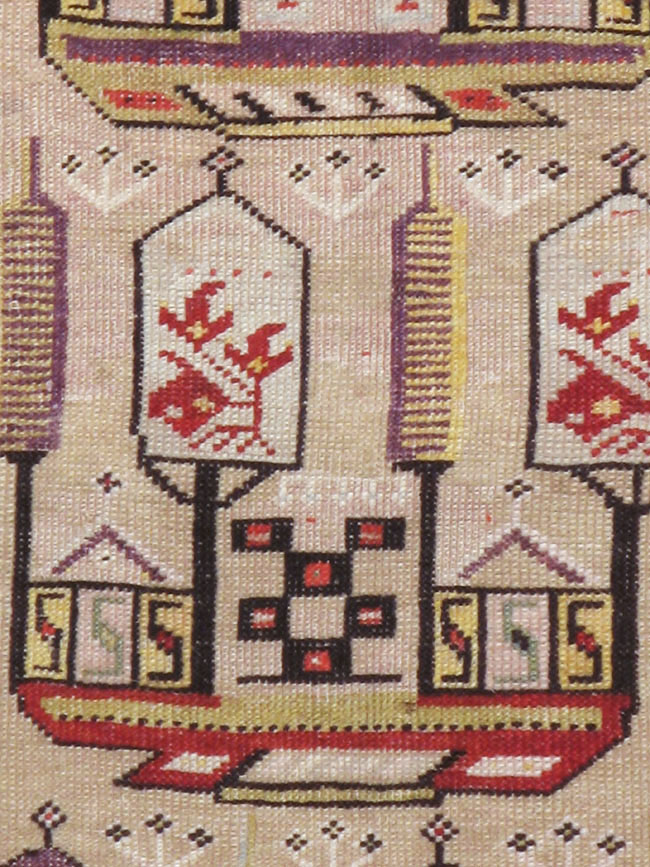 Antique Turkish Ghiordes Rug, No.16107 - Gsblank