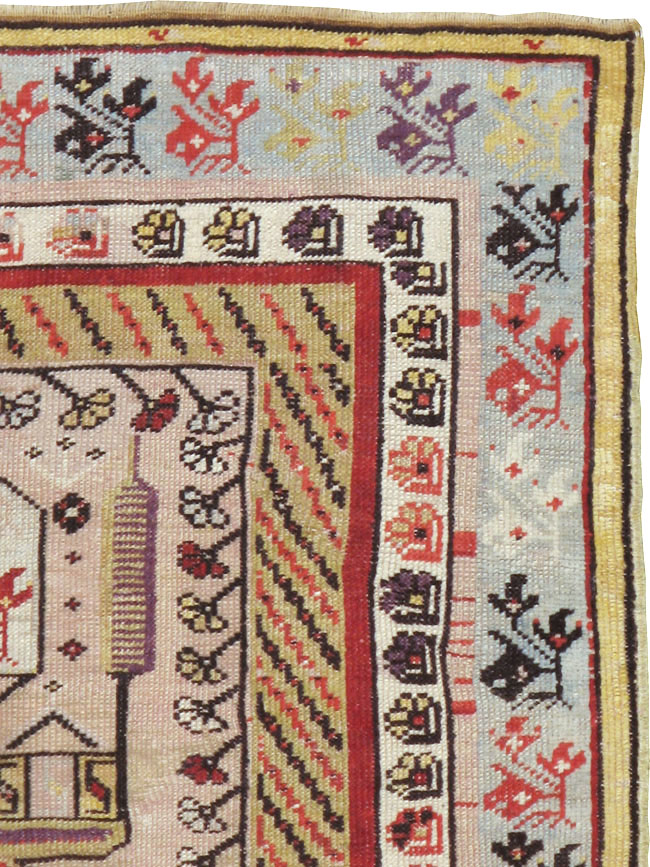 Antique Turkish Ghiordes Rug, No.16107 - Gsblank