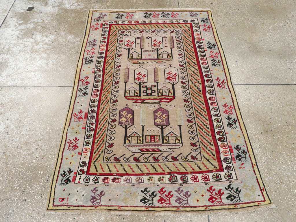 Antique Turkish Ghiordes Rug, No.16107 - Gsblank