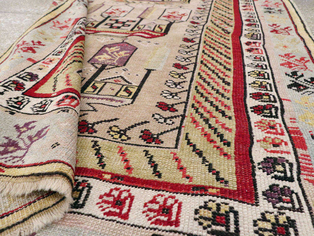 Antique Turkish Ghiordes Rug, No.16107 - Gsblank