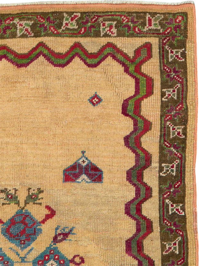 Antique Turkish Ghiordes Prayer Rug, No.16108 - Gsblank