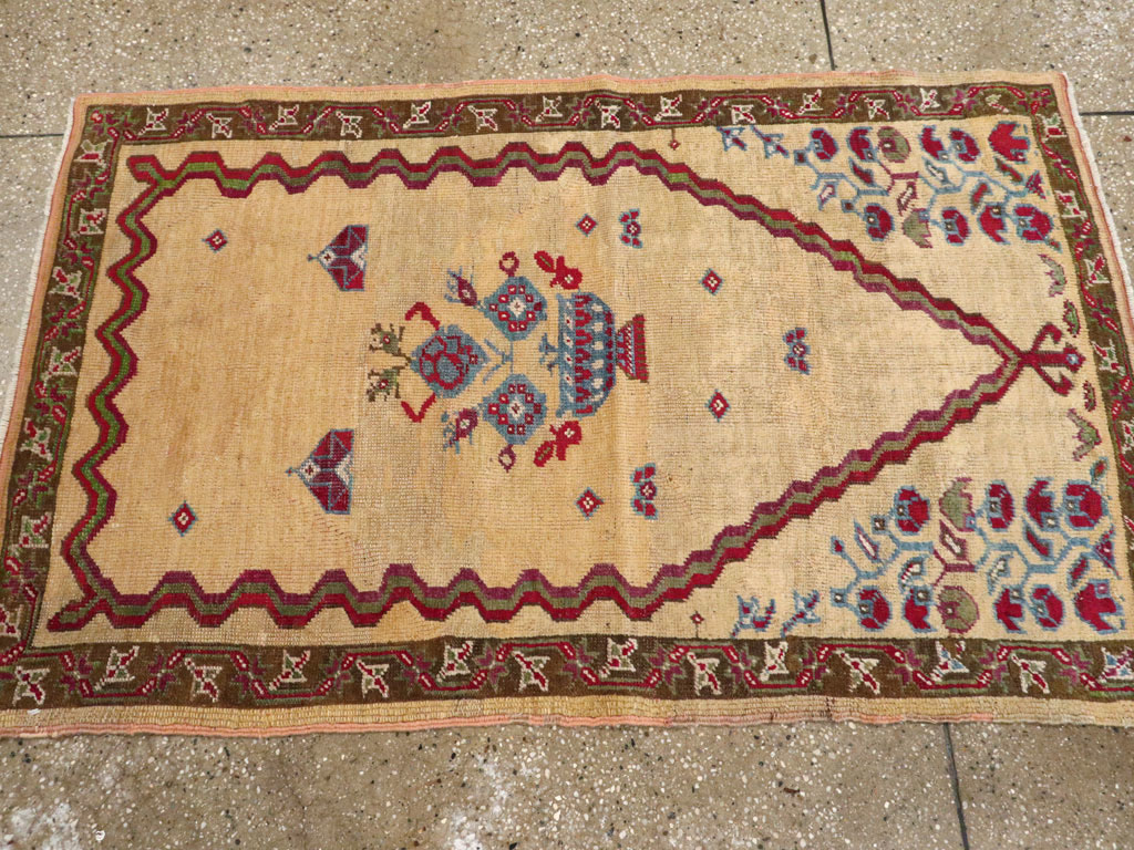 Antique Turkish Ghiordes Prayer Rug, No.16108 - Gsblank