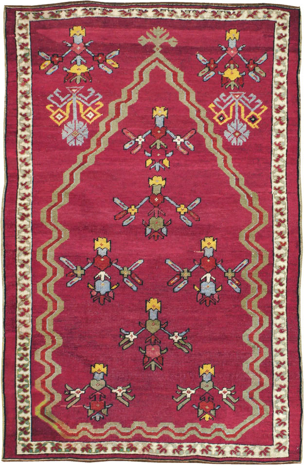 Antique Turkish Ghiordes Rug, No.16110 - Gsblank