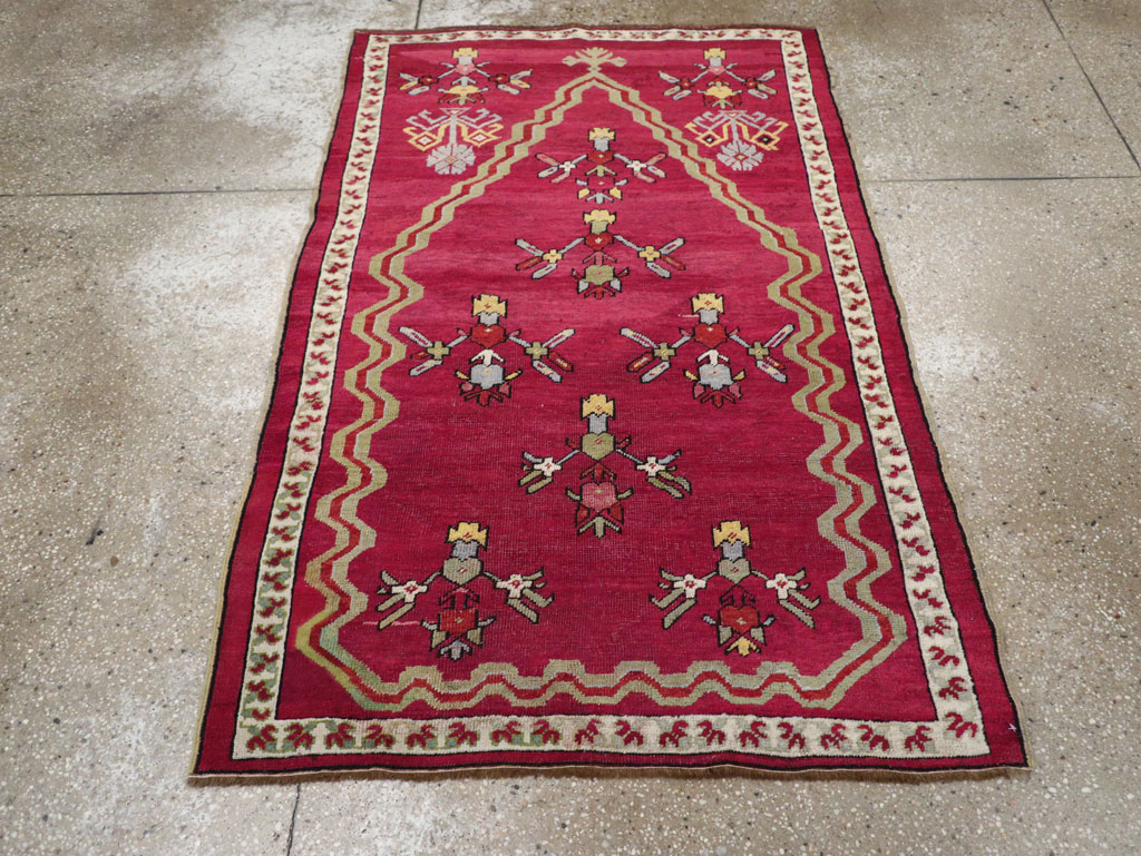 Antique Turkish Ghiordes Rug, No.16110 - Gsblank