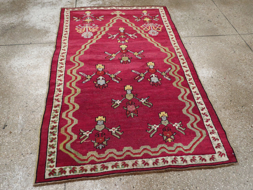 Antique Turkish Ghiordes Rug, No.16110 - Gsblank