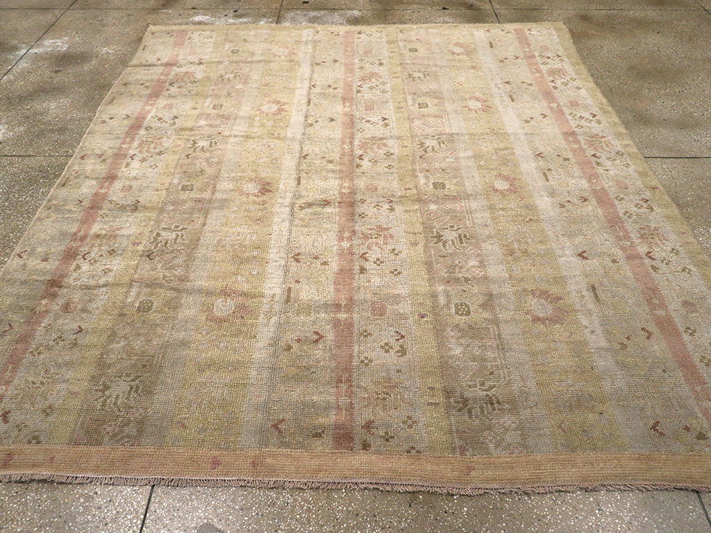 Antique Turkish Ghiordes Room Size Carpet, No.16114 - Gsblank