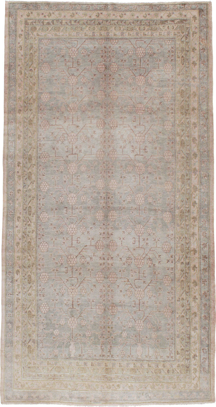 Antique East Turkestan Khotan Carpet, No.16115 - Gsblank