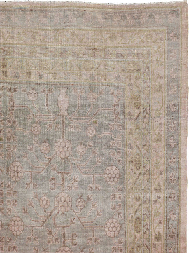 Antique East Turkestan Khotan Carpet, No.16115 - Gsblank