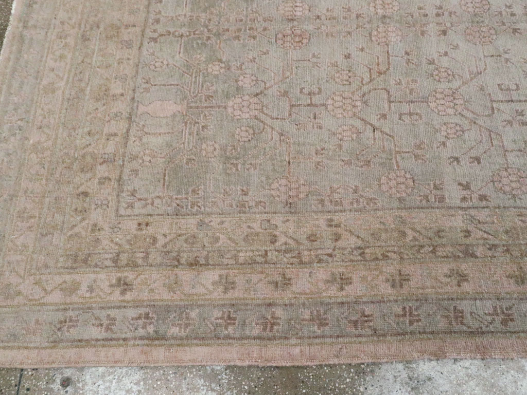 Antique East Turkestan Khotan Carpet, No.16115 - Gsblank