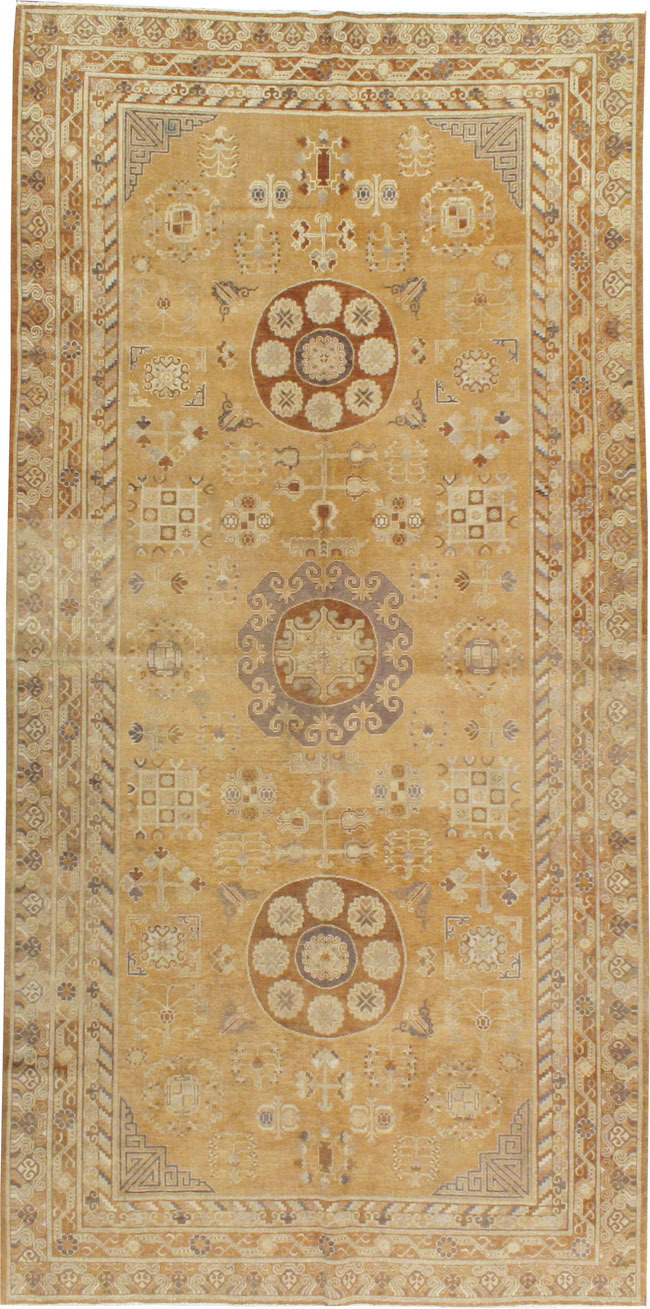 Antique East Turkest Khotan Carpet, No.16118 - Gsblank