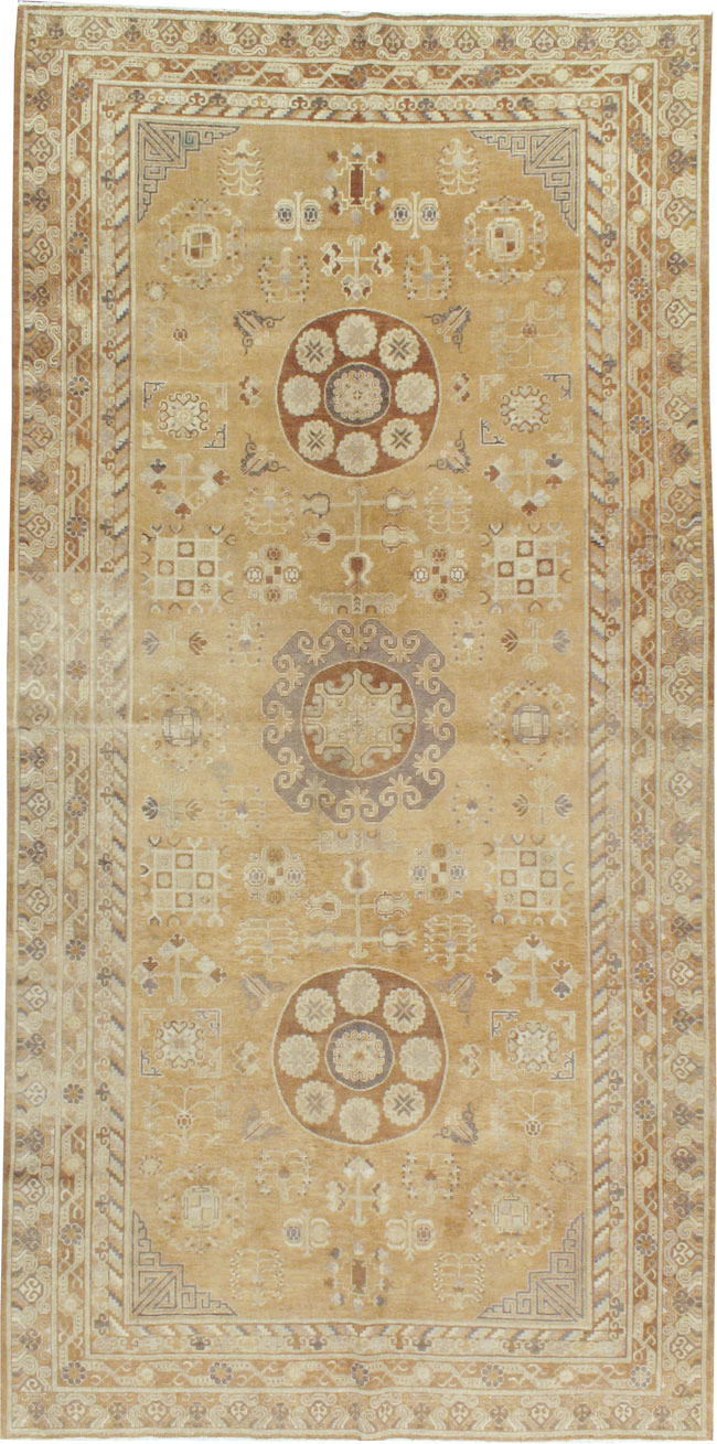 Antique East Turkest Khotan Carpet, No.16118 - Gsblank