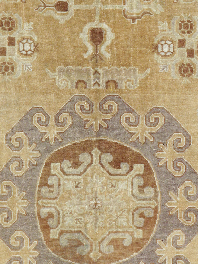 Antique East Turkest Khotan Carpet, No.16118 - Gsblank