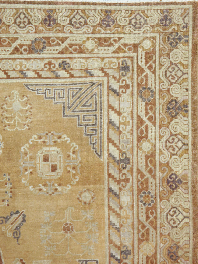 Antique East Turkest Khotan Carpet, No.16118 - Gsblank