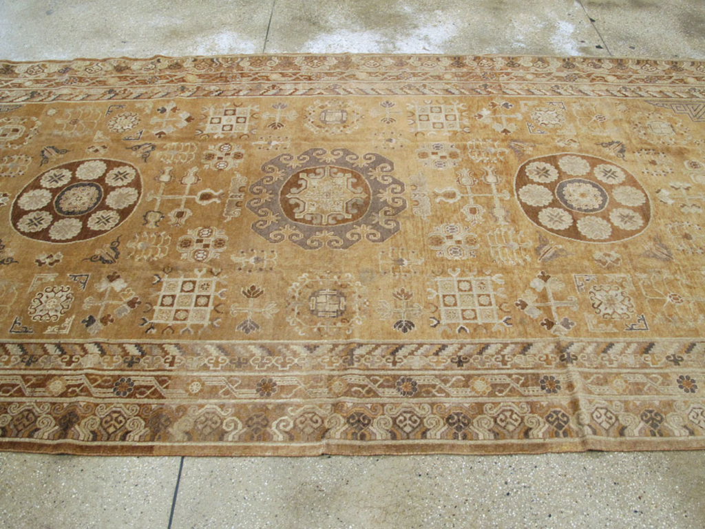 Antique East Turkest Khotan Carpet, No.16118 - Gsblank