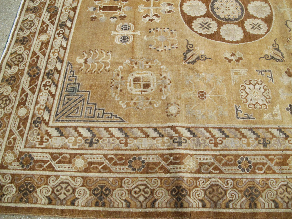 Antique East Turkest Khotan Carpet, No.16118 - Gsblank