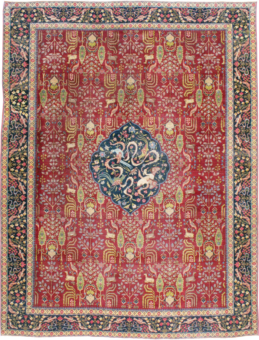 Antique Persian Tabriz Carpet, No.16120 - Gsblank