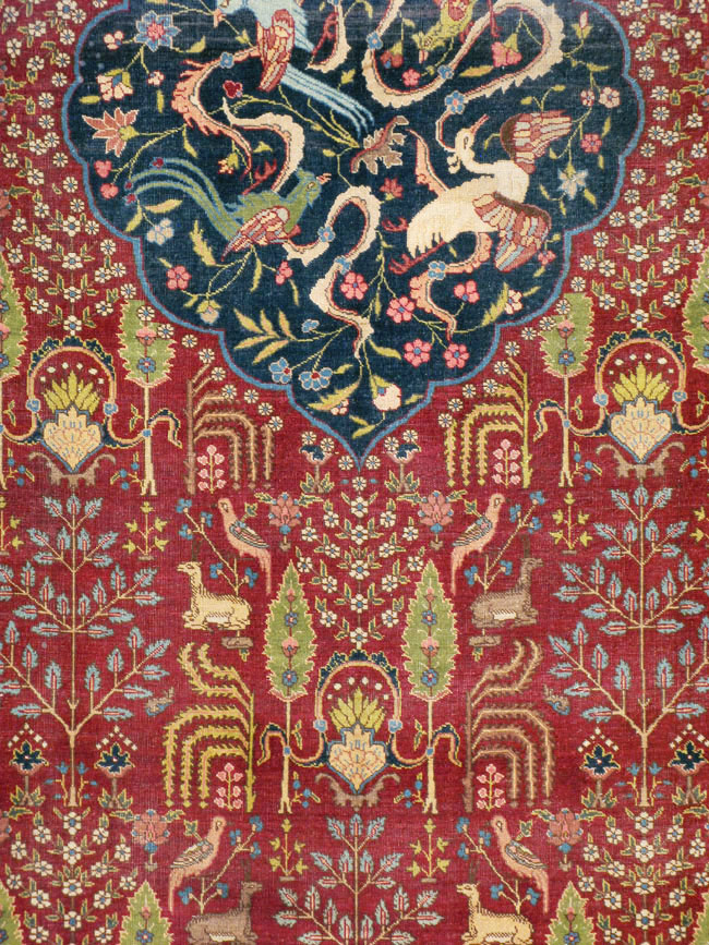 Antique Persian Tabriz Carpet, No.16120 - Gsblank