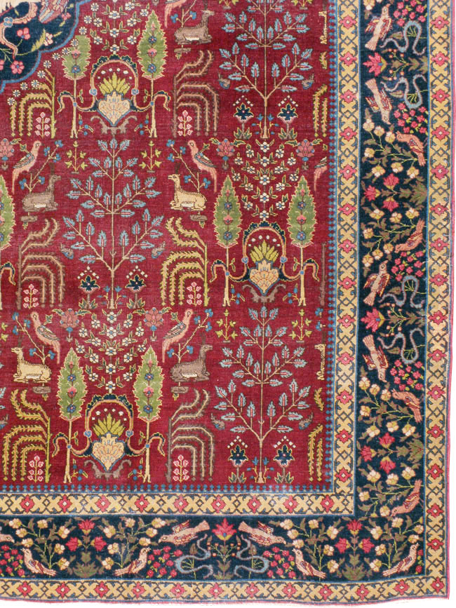 Antique Persian Tabriz Carpet, No.16120 - Gsblank