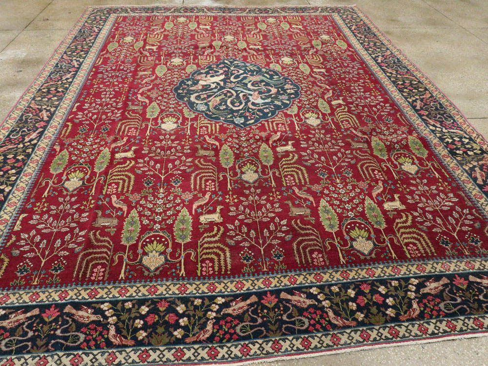 Antique Persian Tabriz Carpet, No.16120 - Gsblank