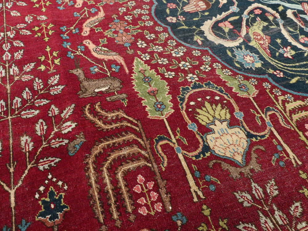 Antique Persian Tabriz Carpet, No.16120 - Gsblank