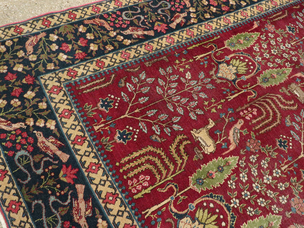 Antique Persian Tabriz Carpet, No.16120 - Gsblank