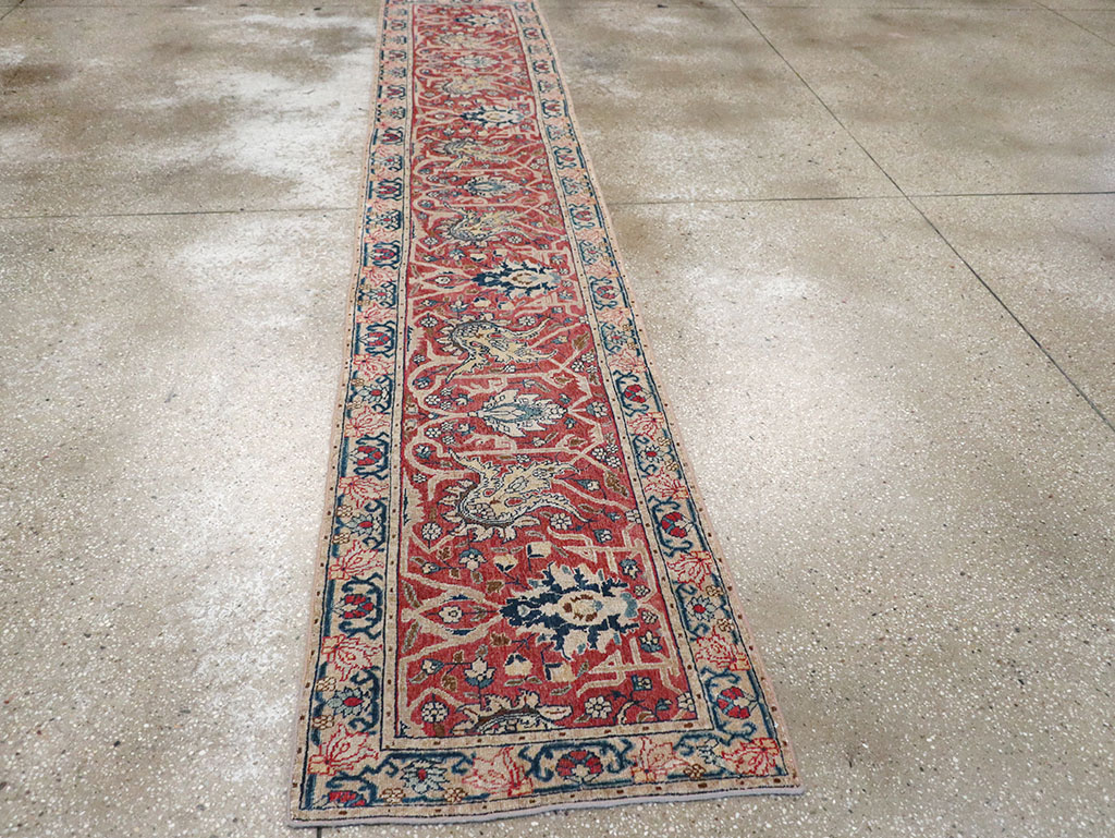 Antique Persian Tabriz Runner, No.16122 - Gsblank