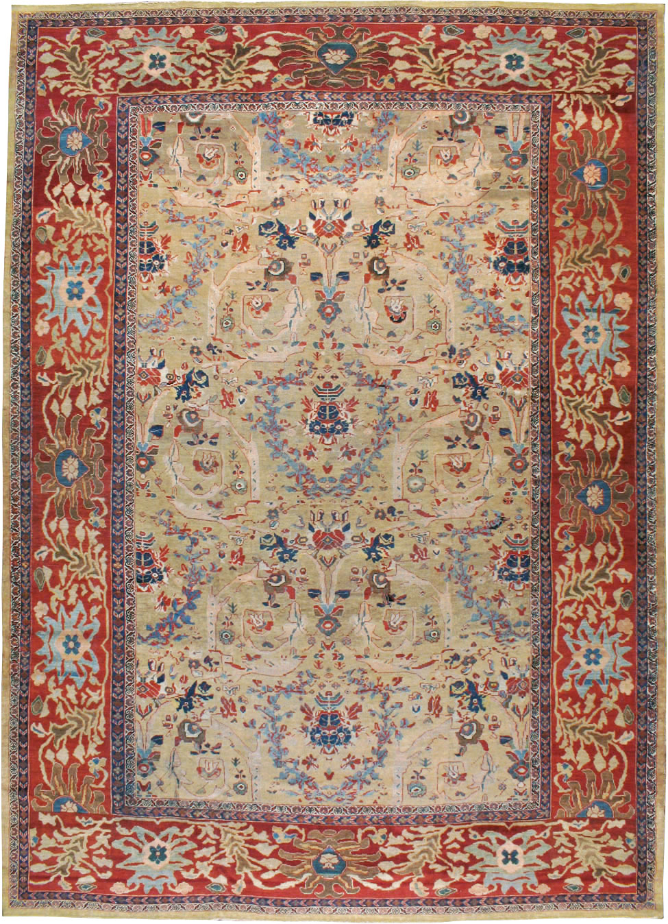 Antique Persian Sultanabad Carpet, No.16130 - Gsblank