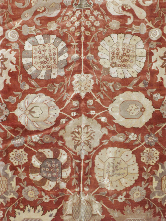 Vintage Persian Tabriz Carpet, No.16132 - Gsblank
