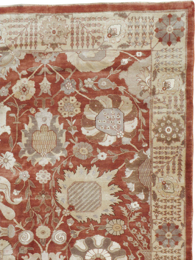 Vintage Persian Tabriz Carpet, No.16132 - Gsblank