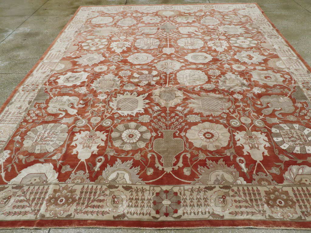 Vintage Persian Tabriz Carpet, No.16132 - Gsblank