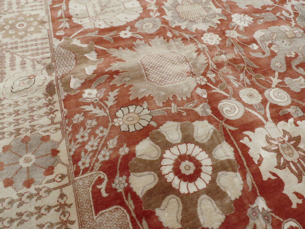 Vintage Persian Tabriz Carpet, No.16132 - Gsblank