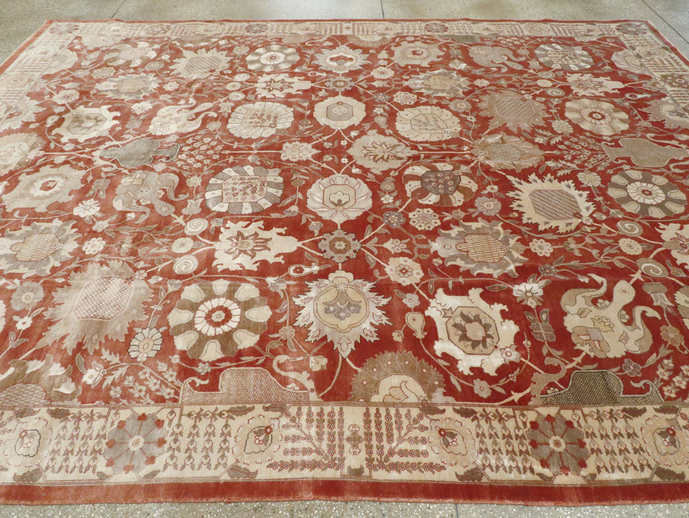 Vintage Persian Tabriz Carpet, No.16132 - Gsblank