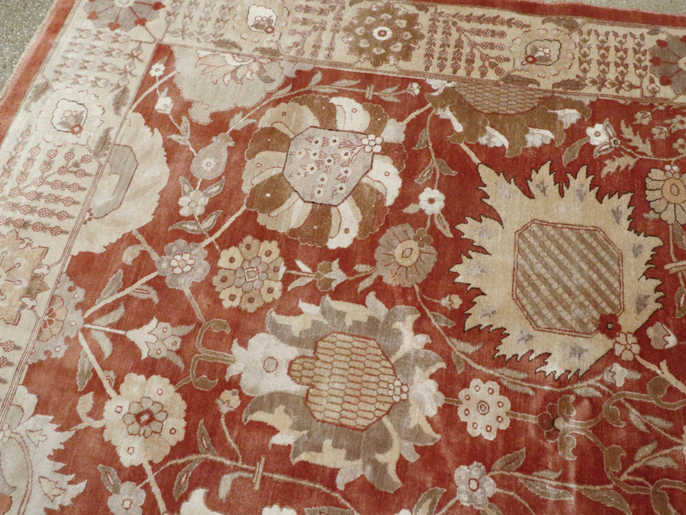 Vintage Persian Tabriz Carpet, No.16132 - Gsblank