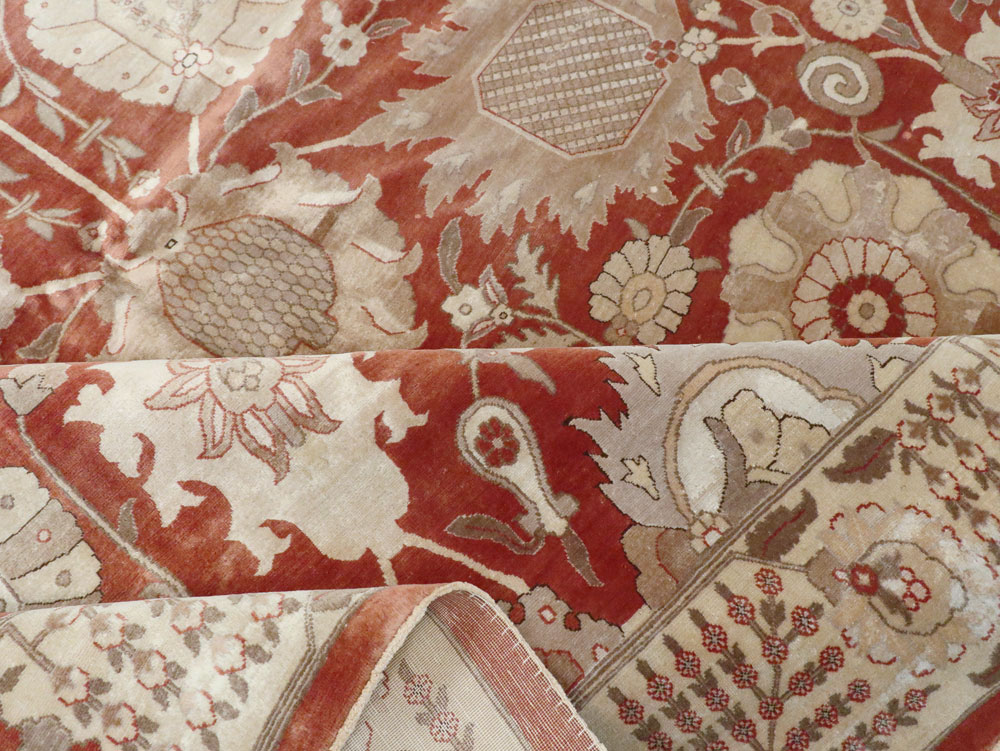 Vintage Persian Tabriz Carpet, No.16132 - Gsblank