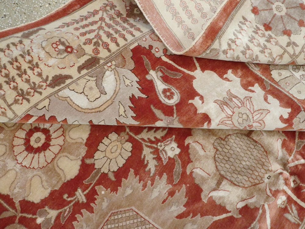 Vintage Persian Tabriz Carpet, No.16132 - Gsblank