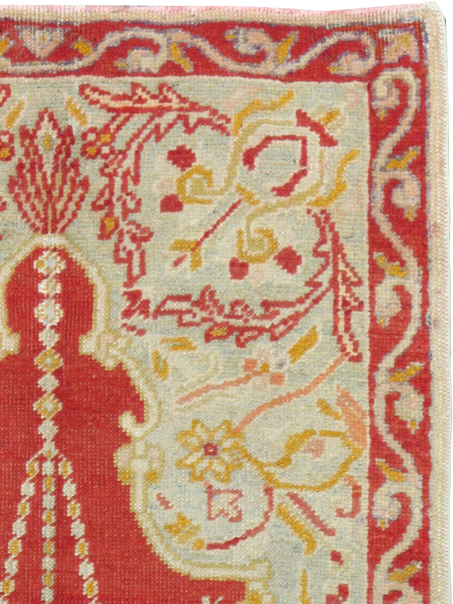 Antique Turkish Oushak Rug, No.16136 - Gsblank