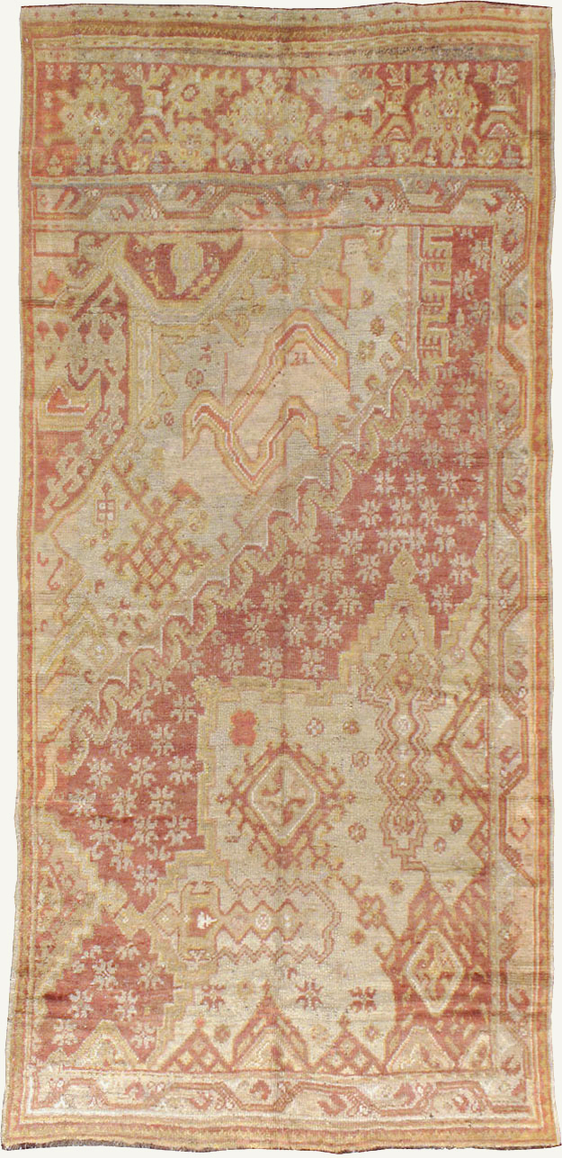 Antique Turkish Oushak  Carpet, No.16144 - Gsblank